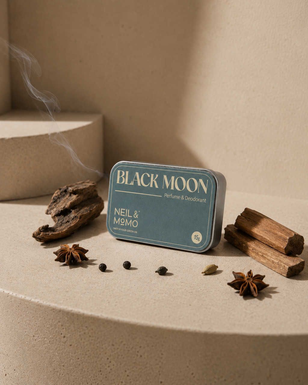 Black Moon | Solid Perfume and Deodorant | HSN Code: 3303